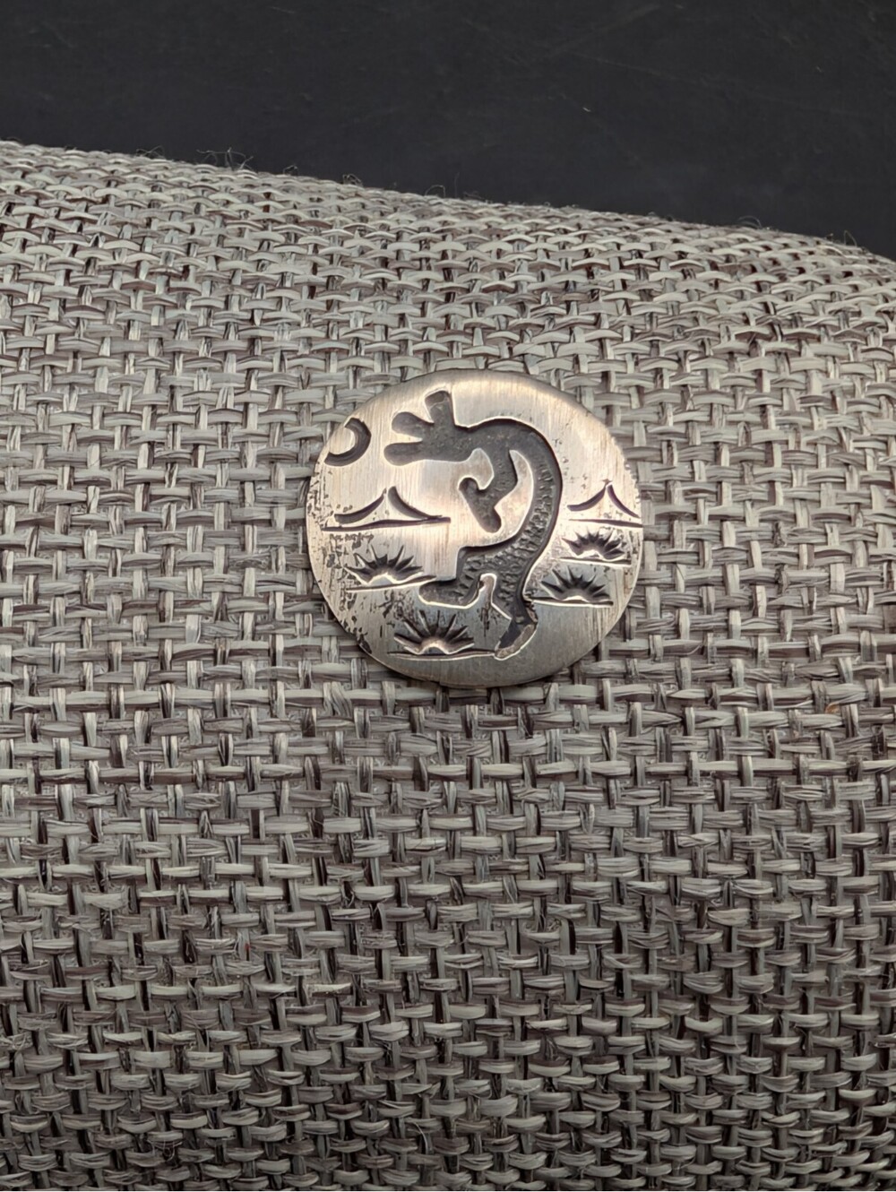 Vintage Sterling Silver Kokopelli Lapel Pin Tie Tack Southwestern Signed B 2.8g